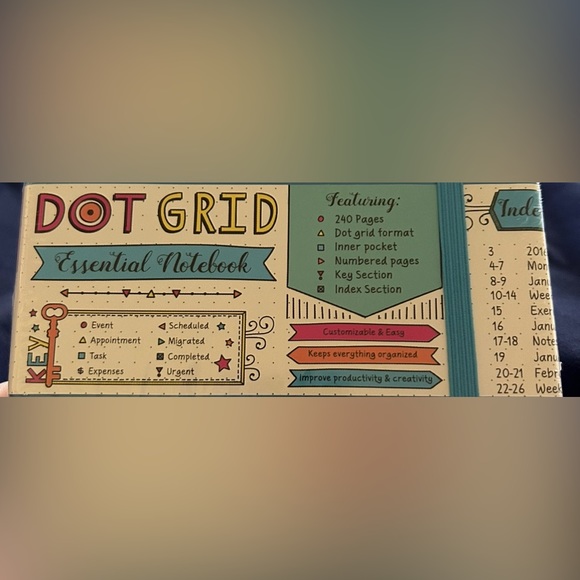 NWT Dot Grid Essential Notebook - Picture 4 of 5